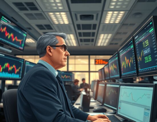 Oil trader analyzing WTI Crude Oil price charts following ceasefire market volatility.