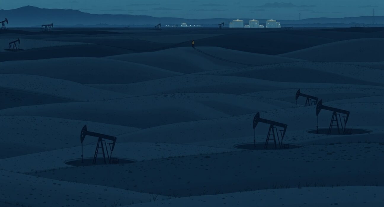 WTI crude oil price decline analysis amid global oversupply concerns and market volatility.