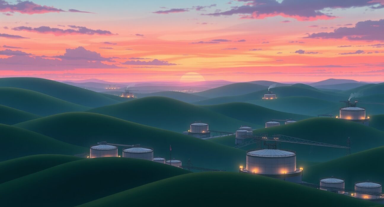 WTI crude oil price decline due to rising US inventories and oversupply concerns in energy markets.