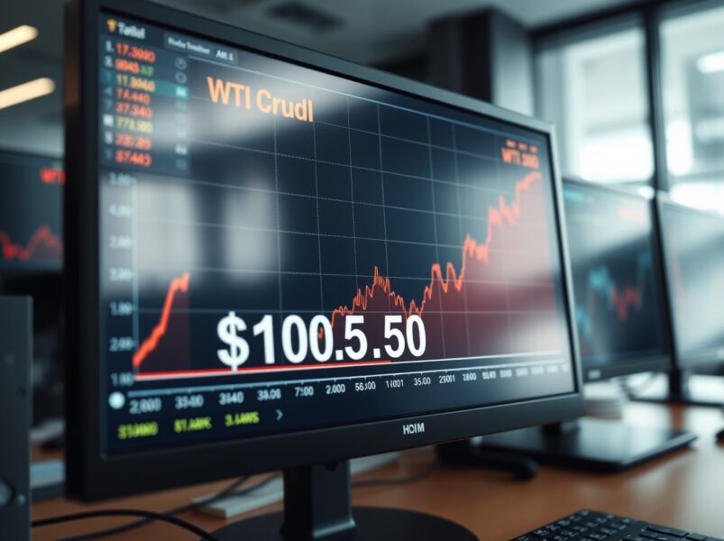 WTI Crude Oil Skyrockets Above $100.50 as Middle East Conflict Paralyzes Global Fuel Supply Chains