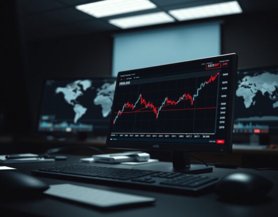 WTI Crude Oil price chart stalling below $98 on a trading terminal, reflecting market uncertainty over Iran diplomacy.