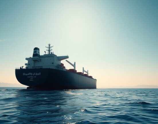 Oil tanker at sea representing the WTI crude oil price surge and U.S. maritime blockade on Iran.