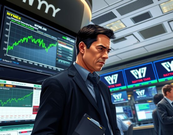 Energy trader monitors WTI crude oil price surge following Trump's Iran military action signals