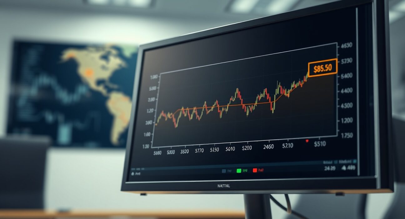 WTI crude oil price chart stable ahead of US-Iran nuclear negotiations impacting global energy markets.