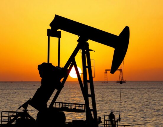 Oil pumpjack at sunset representing steady crude supply after Iran-Israel ceasefire agreement