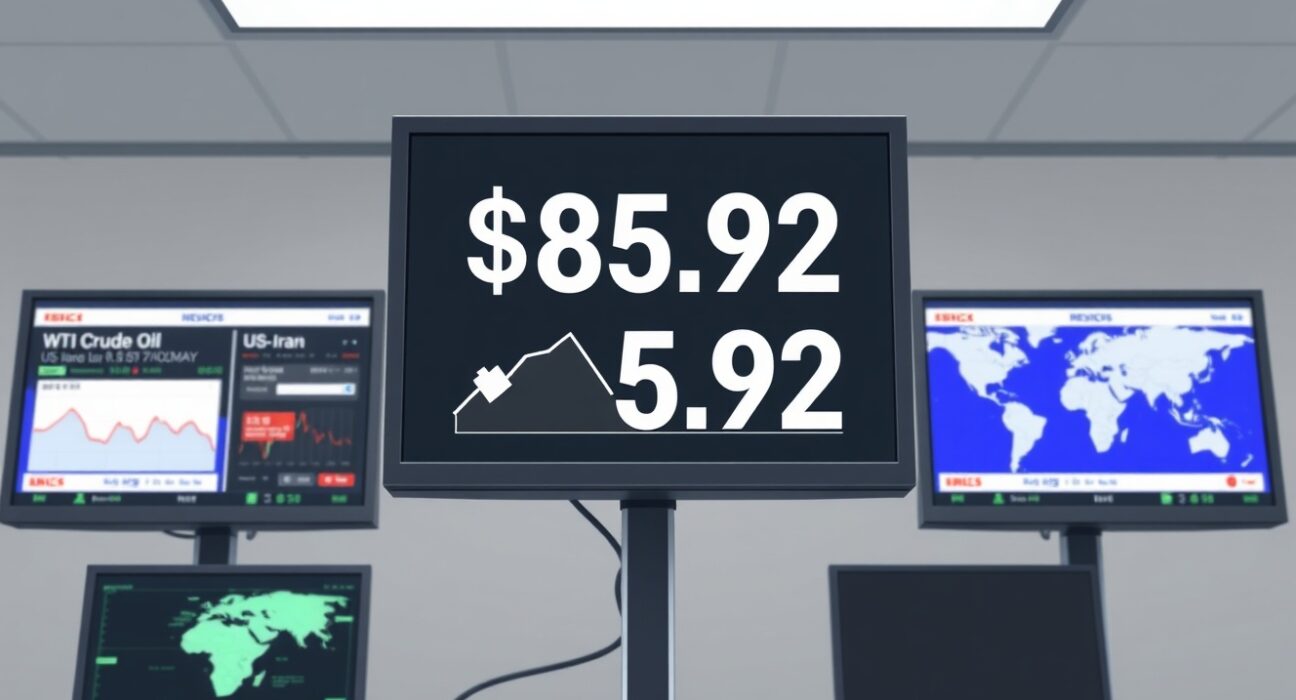 WTI oil price trading desk monitoring US-Iran peace talks impact on energy markets