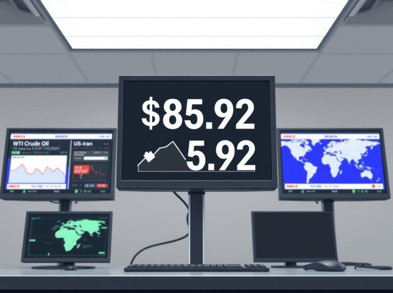 WTI Oil Plummets Below $86 as Critical US-Iran Peace Talks Intensify Market Uncertainty