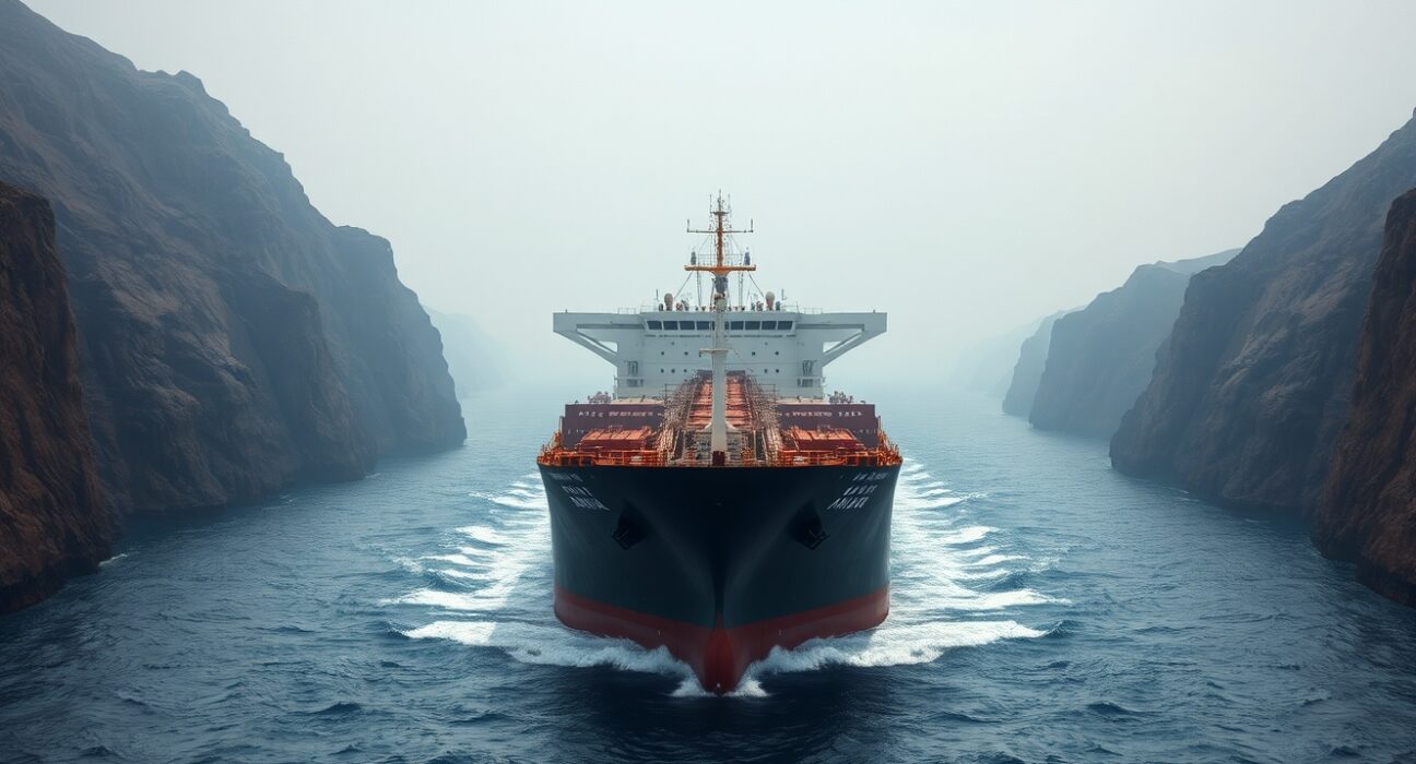 WTI Oil prices surge as a tanker navigates the Strait of Hormuz amid a prolonged closure causing a supply shock.