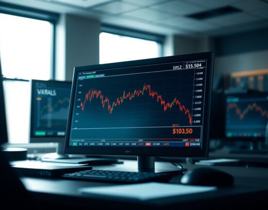 WTI crude oil price chart showing a decline amid US Iran ceasefire negotiations.