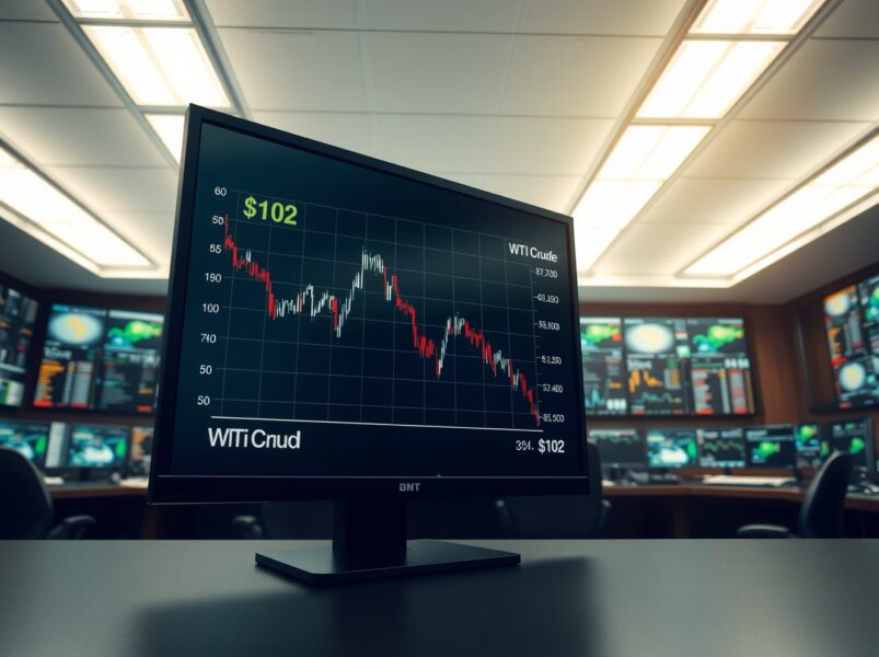 WTI naftahind langeb alla $102,00, kuna lootusrikkad Iraani rahulepingu perspektiivid annavad turule pihta