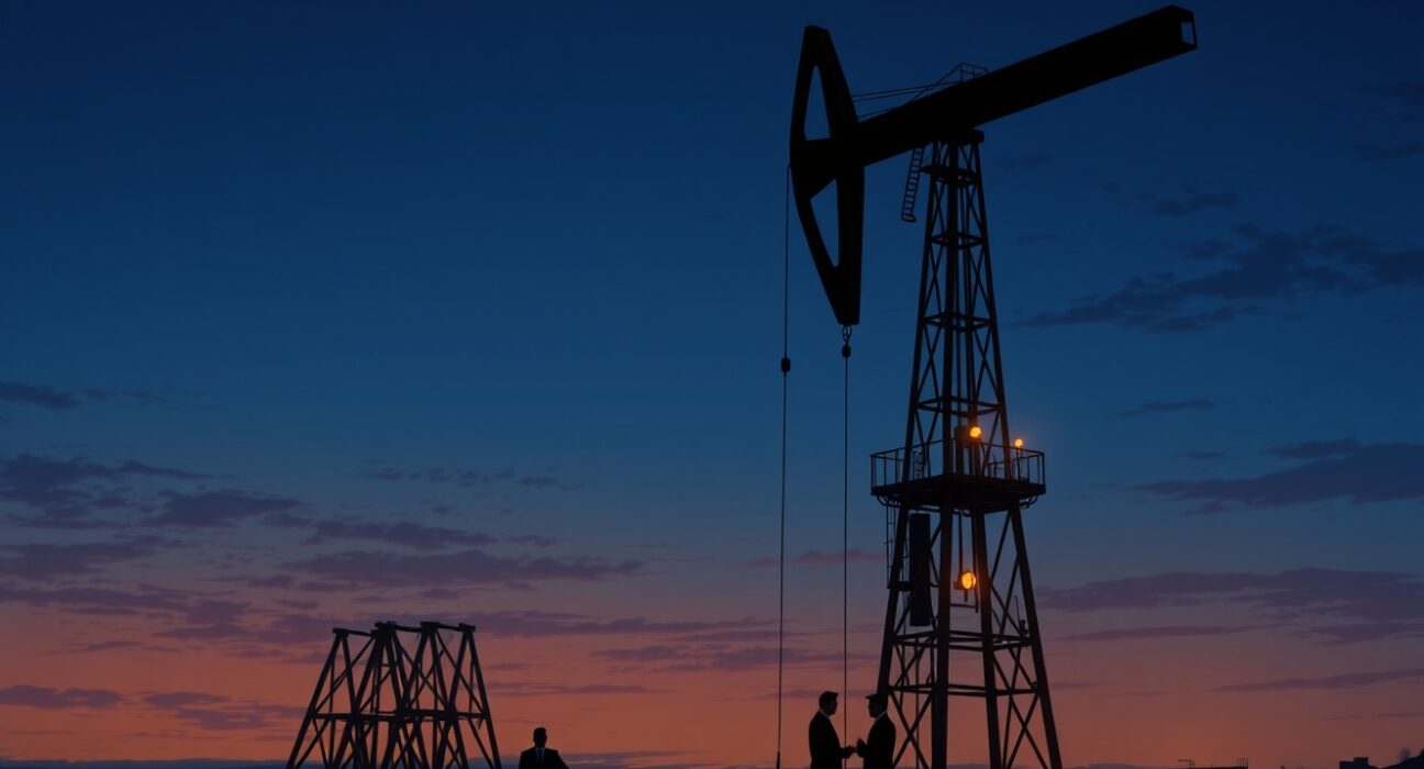 WTI oil price volatility due to US-Iran geopolitical tensions affecting global markets.