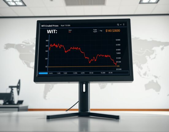 WTI oil price chart showing retreat from $100 peak amid Venezuela sanctions easing and Middle East risks.