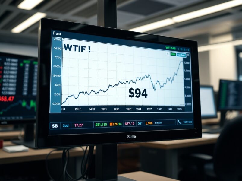 WTI Oil Surges Toward $94.00 as Investors Brace for Protracted Iran Conflict