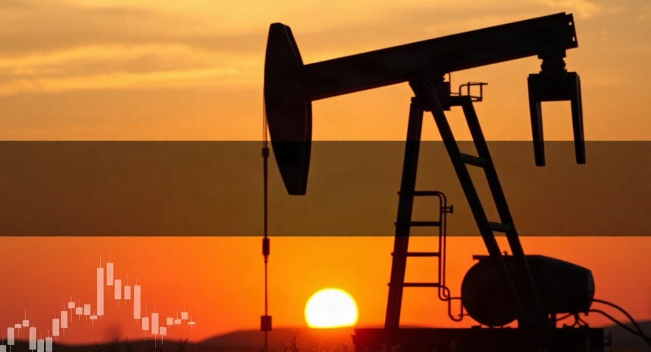 WTI crude oil price forecast chart with 100-day SMA resistance near $85