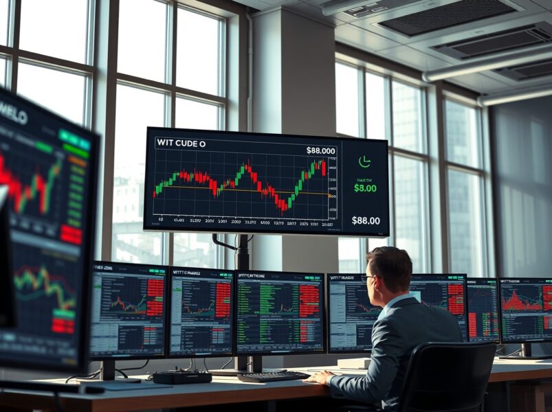 Πρόβλεψη Τιμής WTI: Η Κρίσιμη Αντίσταση των $88,00 Παραμένει καθώς η Διάσπαση του 200-ωρου SMA Απειλεί με Καταστροφική Πτώση