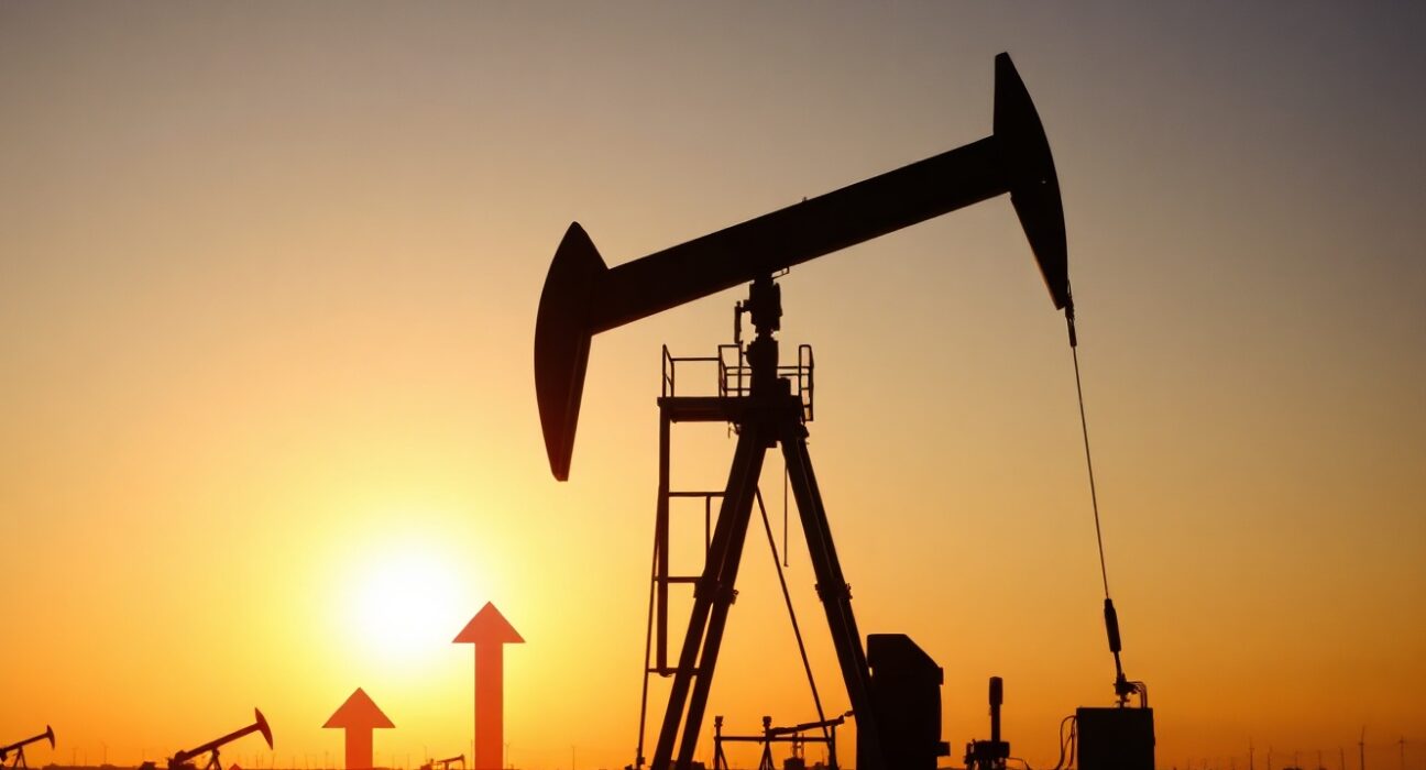 WTI crude oil price chart with bullish trend and 21-day SMA support