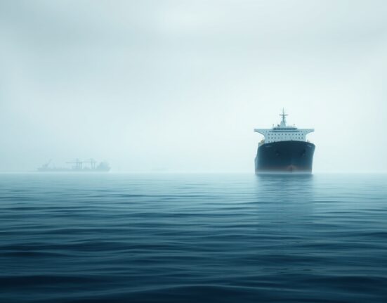 WTI price forecast: oil tanker anchored near closed Strait of Hormuz, highlighting supply disruption risks