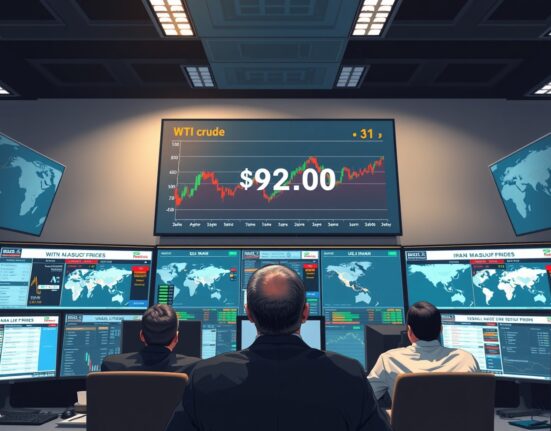 WTI crude oil price analysis on trading floor ahead of US-Iran diplomatic negotiations impacting energy markets
