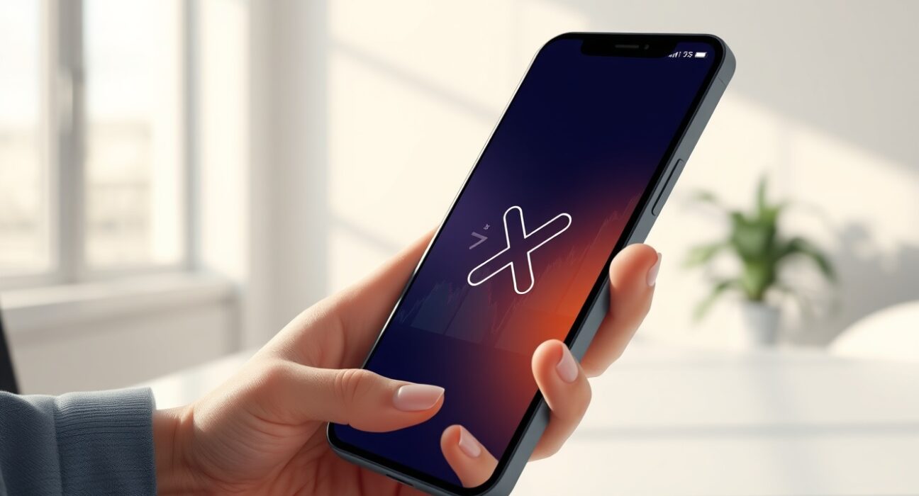 X app Cashtag feature interface showing integration for stock and cryptocurrency trading.