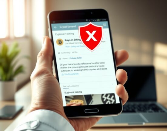 X platform security measure blocking cryptocurrency posts with verification requirement to prevent phishing scams
