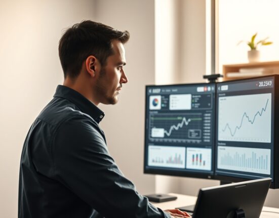 Benji Taylor, the new head of design at X, planning financial app interfaces in a tech office.