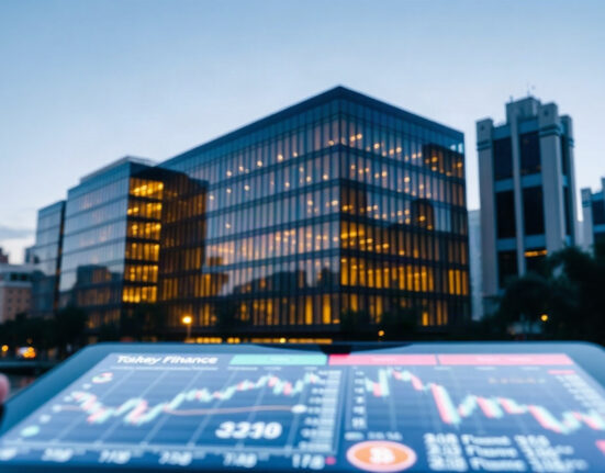 X Layer RWA incentive program - blockchain network over financial district skyline