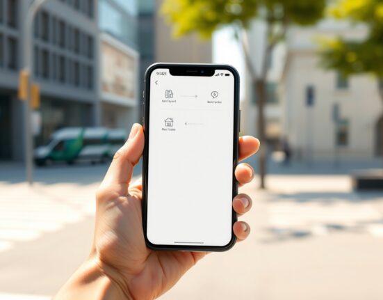 Smartphone displaying X Money app interface with payment options