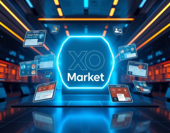 XO Market platform interface with user-generated prediction markets, challenging Polymarket and Kalshi in the DeFi space.