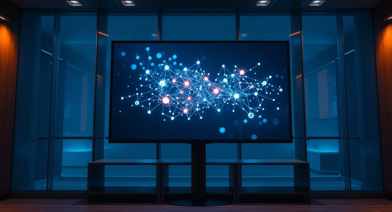 XRP Ledger software upgrade with blockchain network visualization