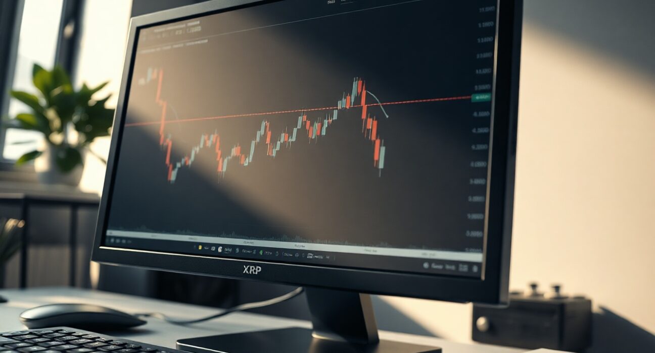 XRP price chart showing lagging recovery amid rising exchange reserves