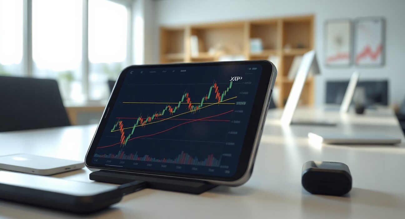XRP price chart showing range-bound movement above key support level