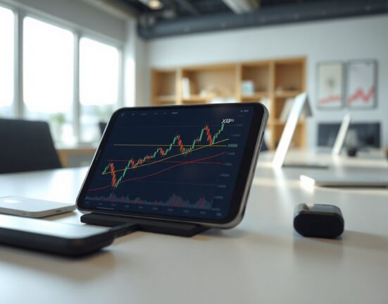 XRP price chart showing range-bound movement above key support level