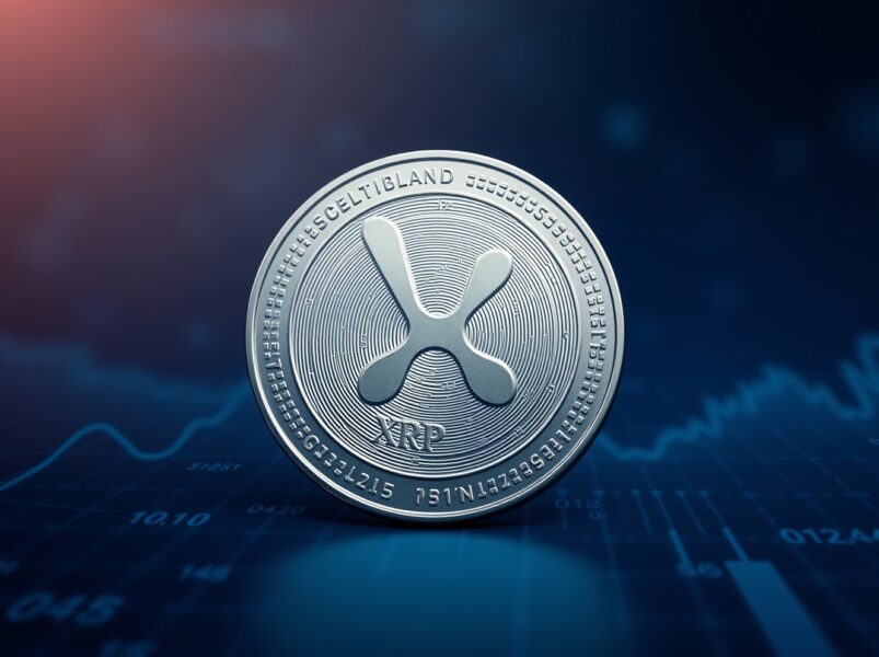 XRP price prediction 2026-2030: A close-up of a Ripple coin symbolizing potential growth to $5.