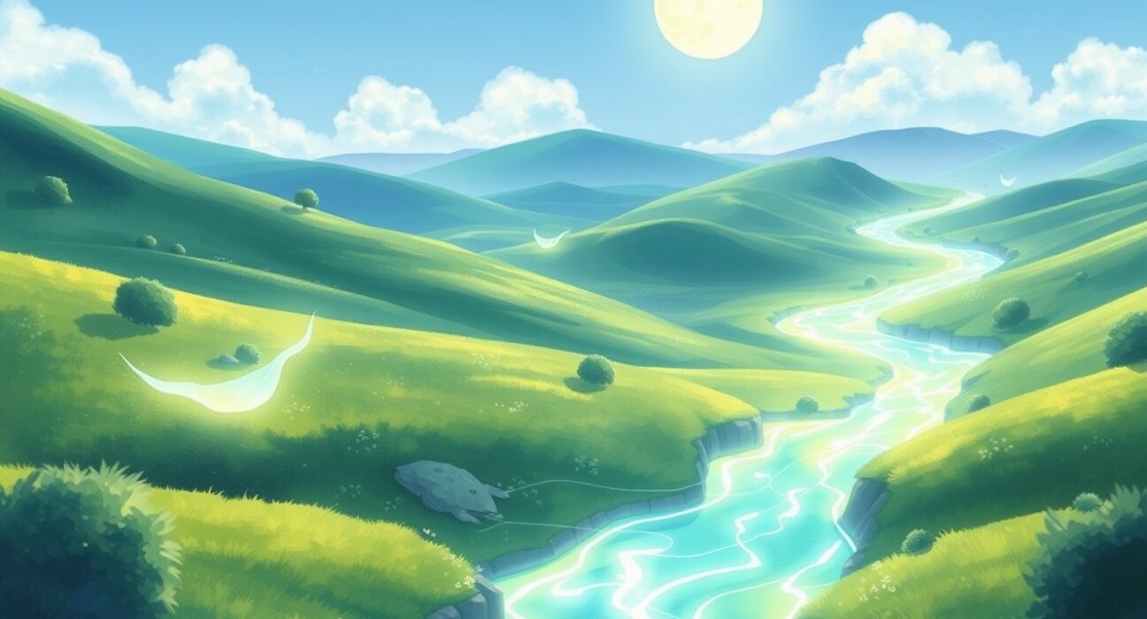 An artistic representation of the XRP ledger's transaction flow and future potential as a global payment network.