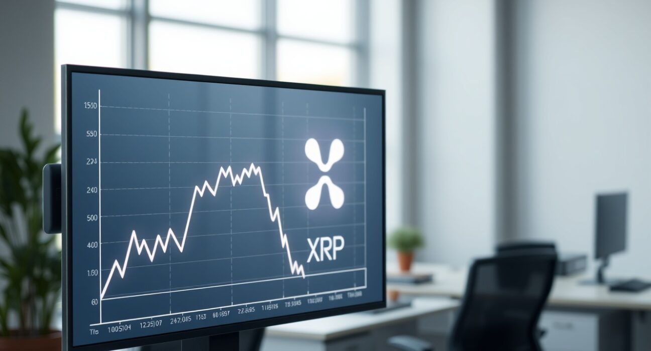 XRP price chart analysis showing downward trend with key support levels marked