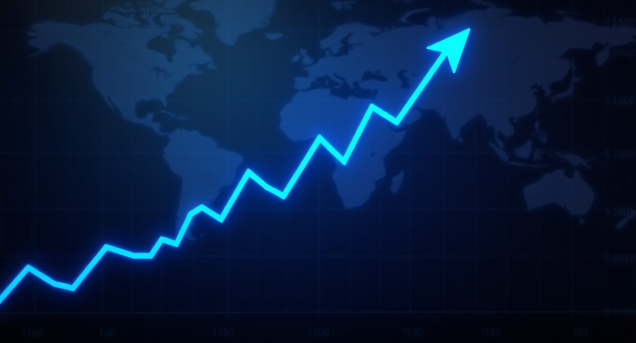 Analytical graph showing a surge in XRP cryptocurrency market activity and price potential.