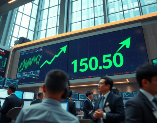 Yen spikes against dollar on Tokyo trading floor board showing intervention concerns