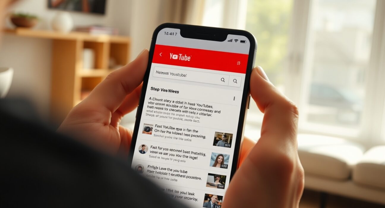 YouTube AI-powered search feature showing guided answers for travel queries on a smartphone screen