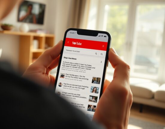 YouTube AI-powered search feature showing guided answers for travel queries on a smartphone screen