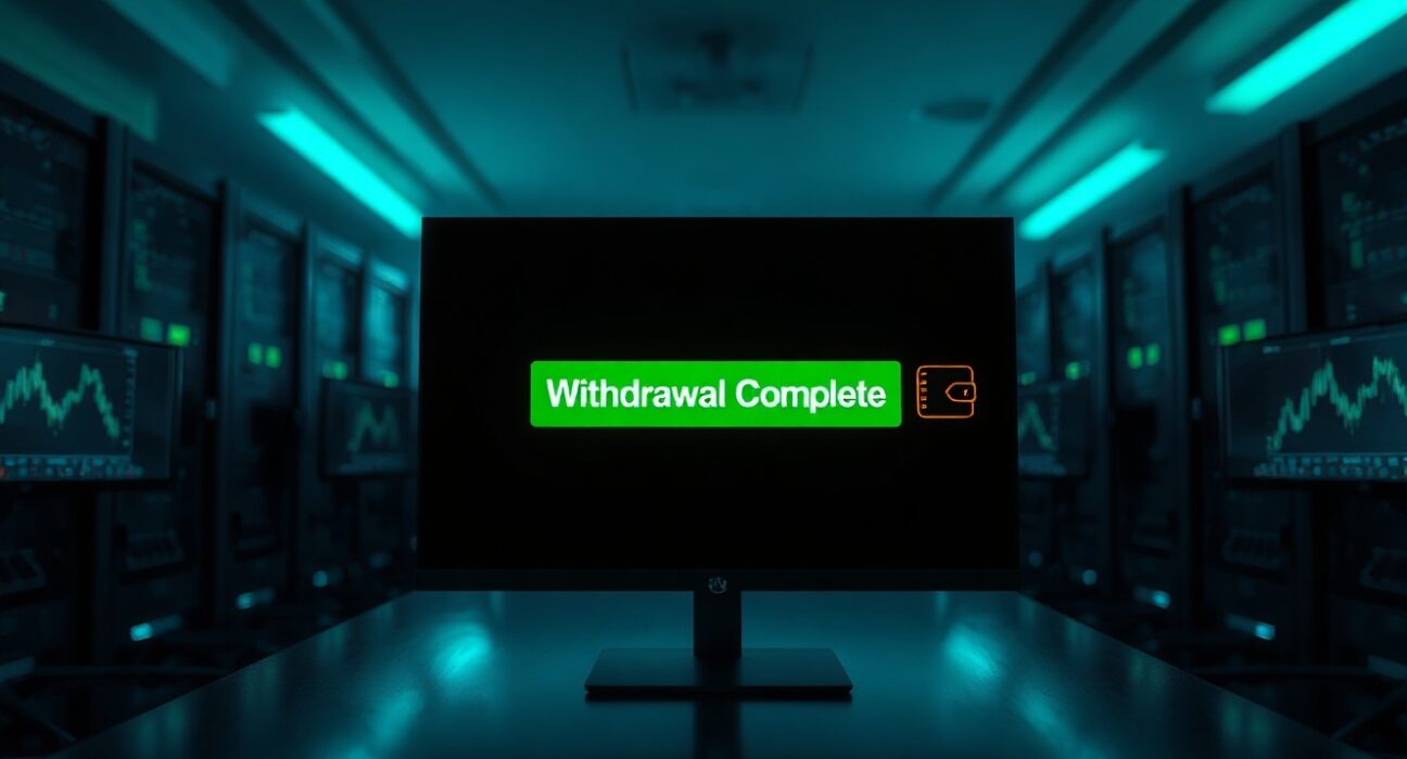 Cryptocurrency exchange interface showing a withdrawal confirmation for HYPE tokens