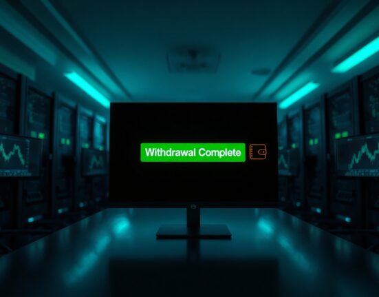 Cryptocurrency exchange interface showing a withdrawal confirmation for HYPE tokens