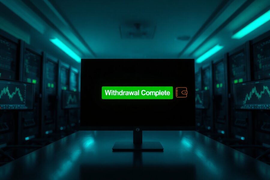 Cryptocurrency exchange interface showing a withdrawal confirmation for HYPE tokens
