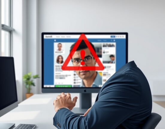 Cybersecurity analyst monitoring social media warning about YZi Labs security alert