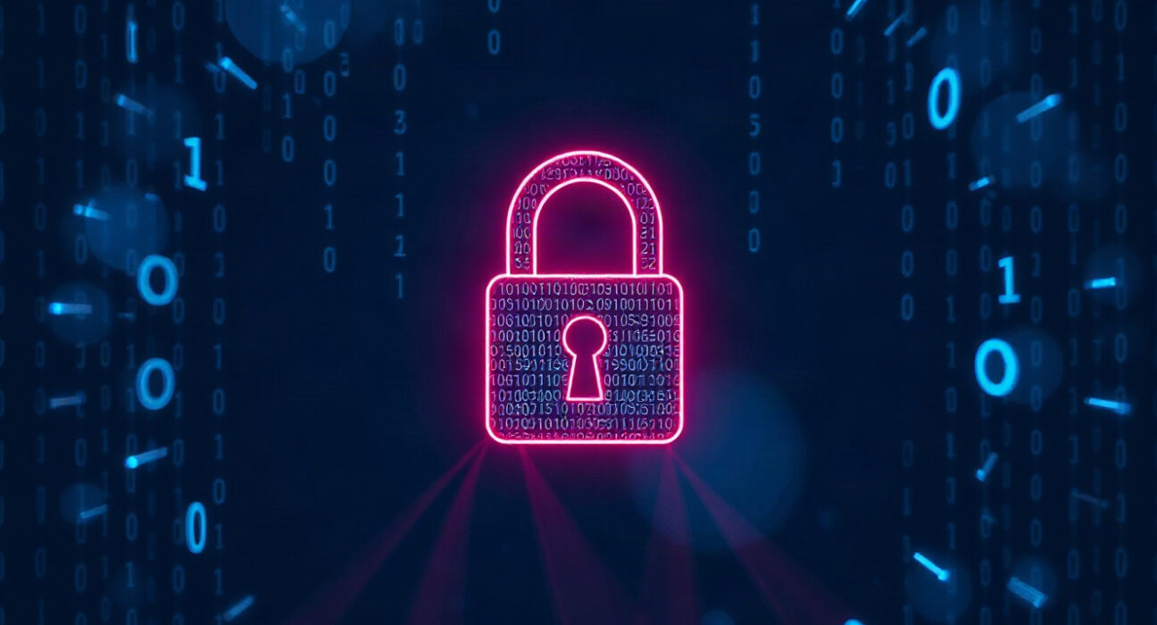 Digital padlock symbolizing data breach at cryptocurrency investment platforms