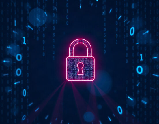 Digital padlock symbolizing data breach at cryptocurrency investment platforms