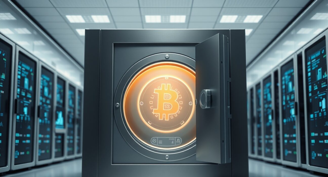 Secure digital vault representing Zcash Open Development Lab's new self-custody wallet project and