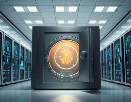 Secure digital vault representing Zcash Open Development Lab's new self-custody wallet project and $25 million funding.