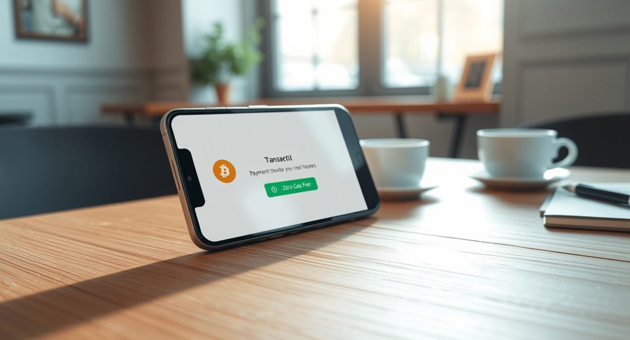 ZeroBase ZBT gas-free transaction confirmation on Binance Pay mobile interface