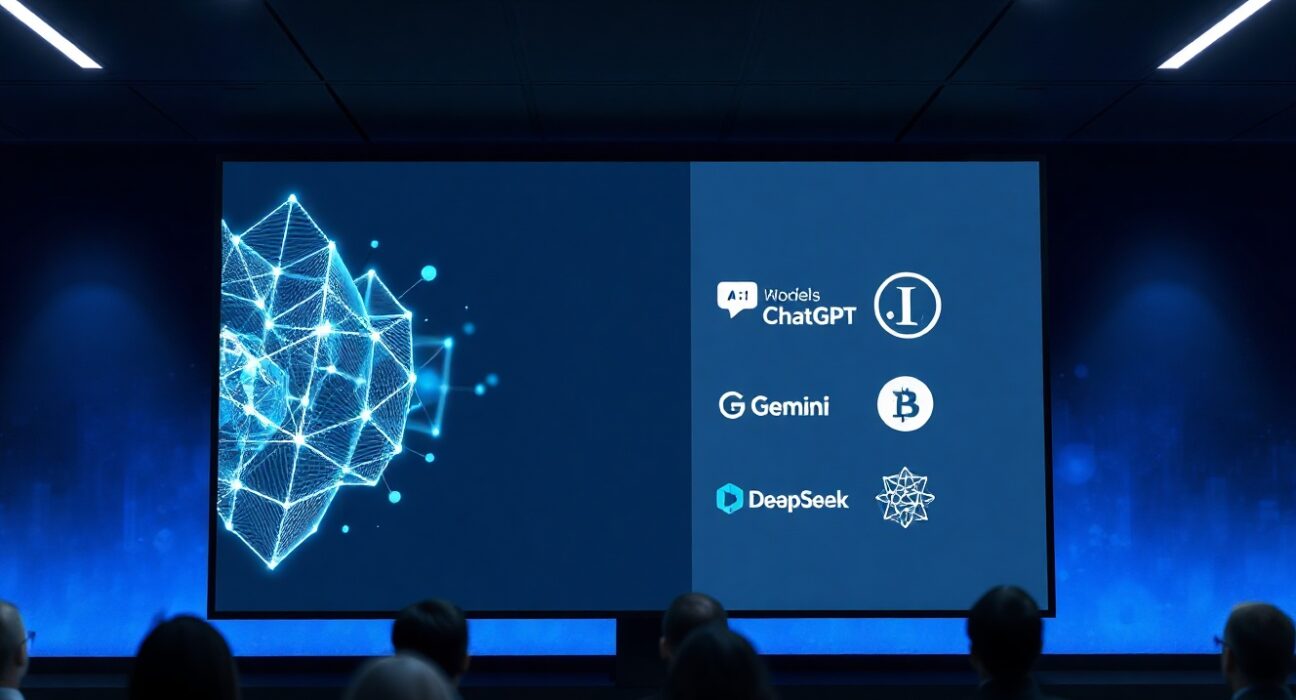 Digital interface showing blockchain network and AI model logos for ZetaChain token lockup service
