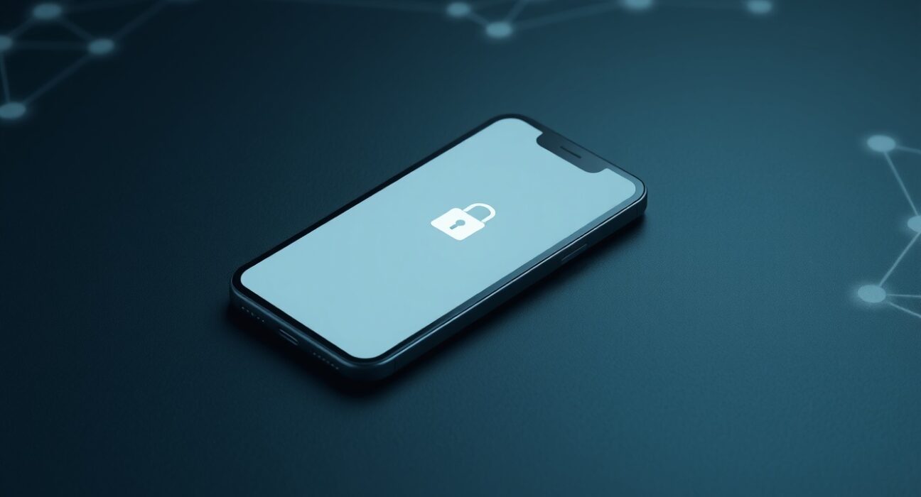 ZetaChain ANUMA AI chat service interface on a smartphone, representing secure, private AI conversations.